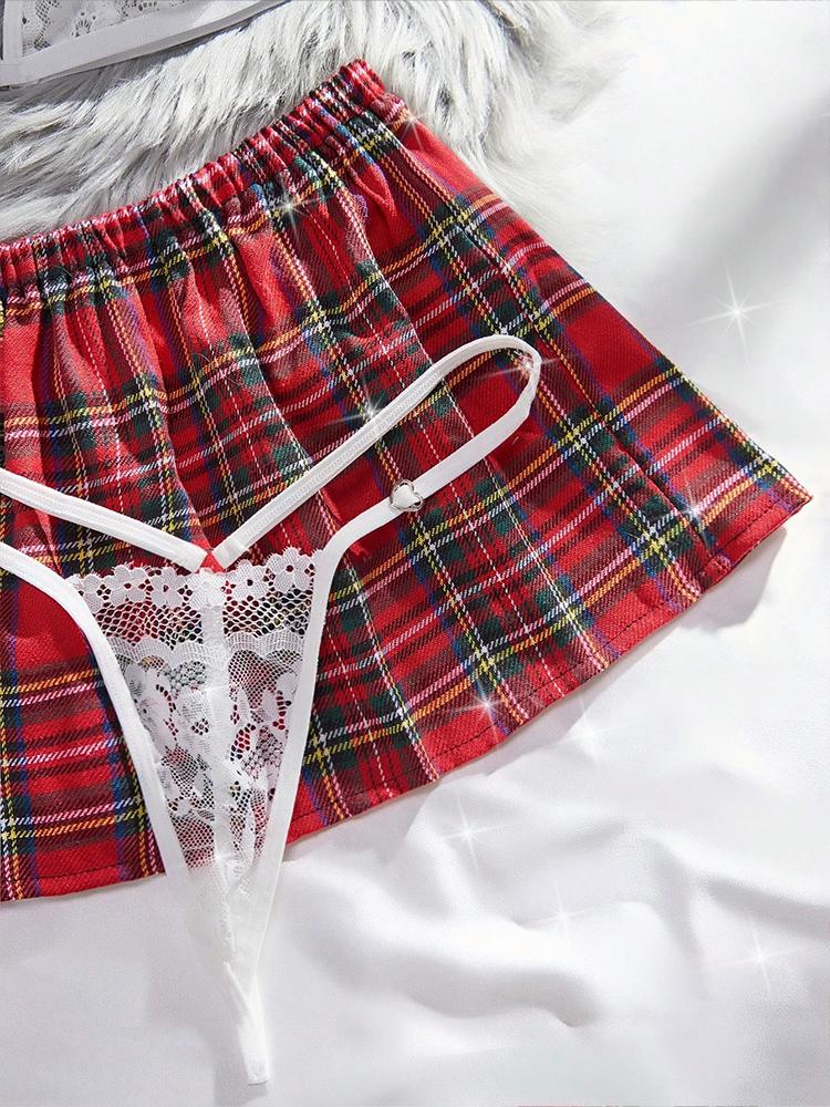 Erotická Sexy Studentská Uniforma Podprsenka a Kalhotky Spodní Prádlo Průhledná Podprsenka Exotické Sety Tanga Žena Porno Lingerie Babydoll Obleček