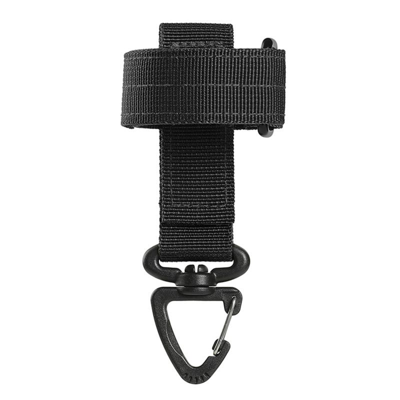 

Molle Key Ring Chain Heavy Duty Firefighter Glove Strap Mini Carabiner Clips Adjustable Glove Holder For Camping Hiking Working чорний