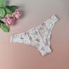 Diaochan Women's Silky Triangle Panties - Floral Lace, No Panty Lines