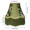 Vintage European Lampshade Green Satin Fabric Lamp Shade Handmade Tassel Light Shade For Table Lamp Floor Light Home Decor