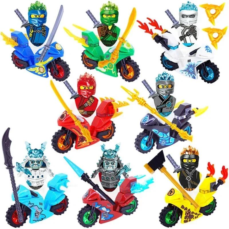 MINISO Anime Characters 24 Pieces Ninjago Mini Figure Building Block Toys Mini Doll Doll Figure Block Kids Toys Birthday Gifts