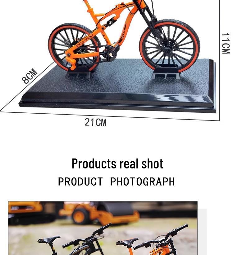 TikTok Alloy Softtail Mountain Bike Model Toy