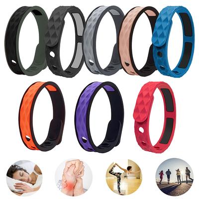 Wireless Anti-Static Silicone Bracelets Men Women  Waterproof Adjustable Basketball Anion Bracelet Wrist Strap Wristbands