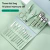 16pcs Professional Nail Clippers and Cuticle Nippers Set with Travel Case Manicure Set Pedicure Sets Nail Clippers