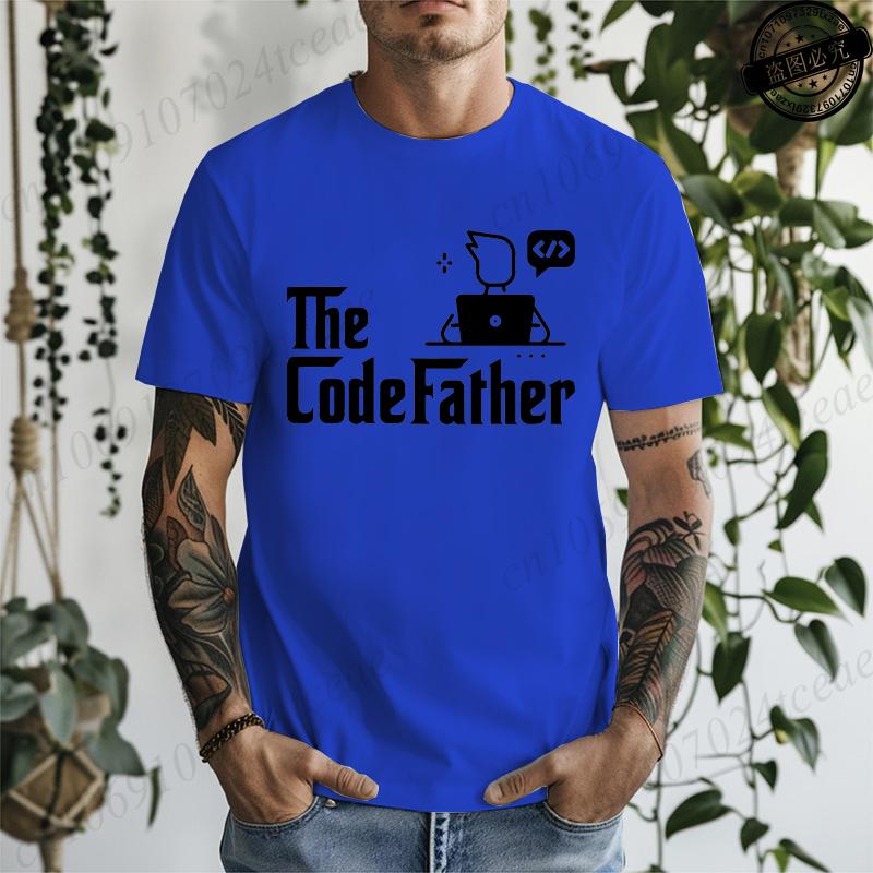 Футболка Codefather Футболки для учителя информатики Футболка с кодом Подарок для кодера Компьютерного программиста Инженера Футболки для мужчин S