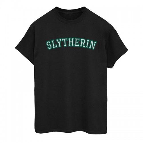 HARRY POTTER Womens/Ladies Collegial Slytherin Cotton Boyfriend T-Shirt