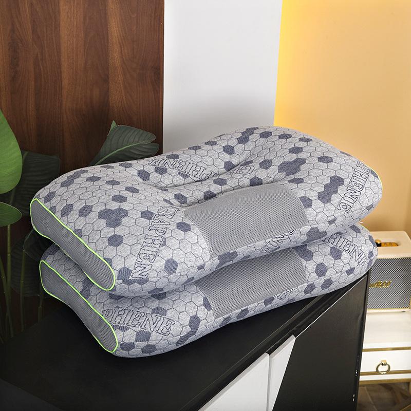 Graphene Latex Pillow New Water Cube Pillow Home Cervical Pillow Adult Pillow Core