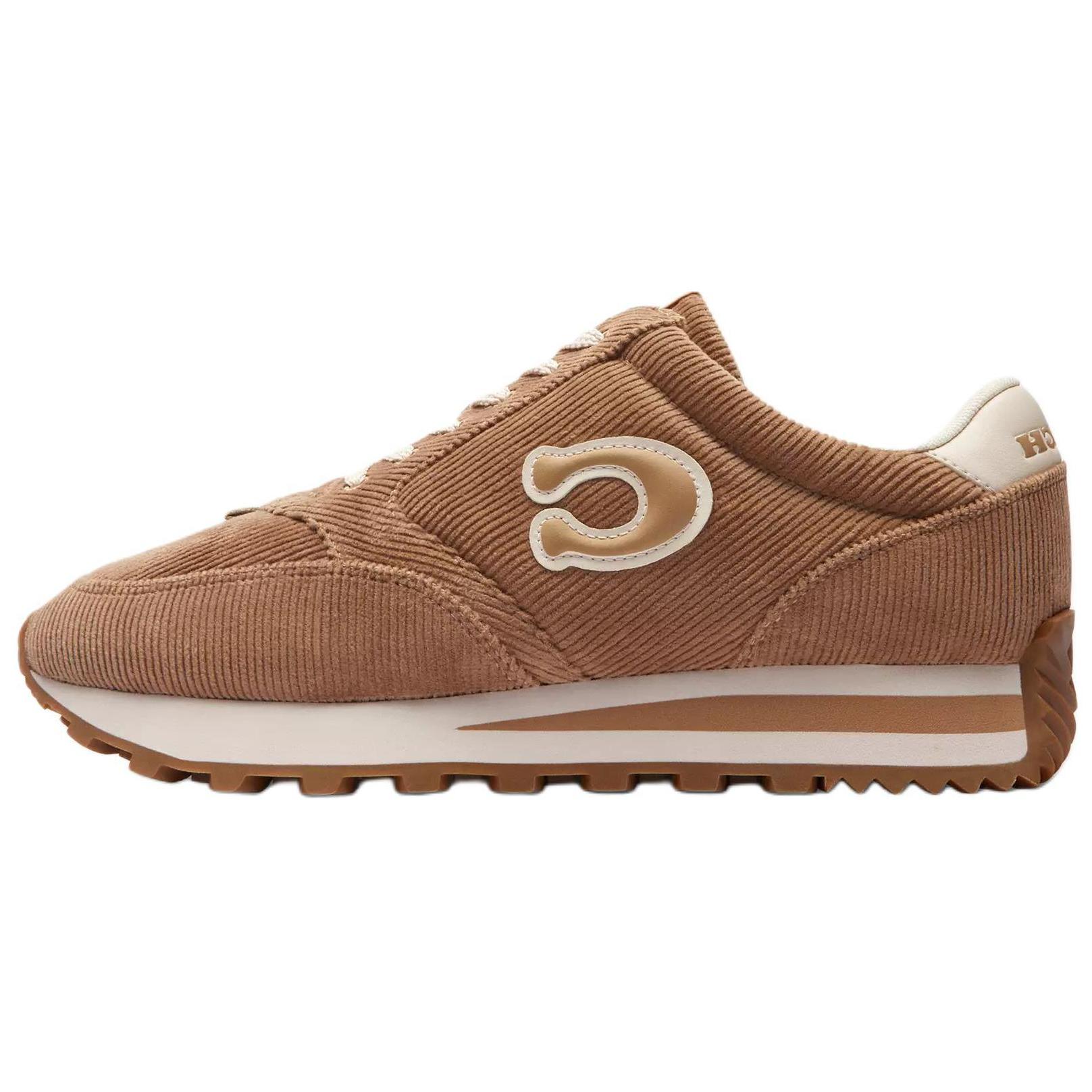 

Coach Leather Round Toe Lace-Up Low-Top Casual Shoes Men sneaker Brown CW756-TAU 42.5