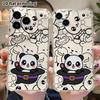 Phone Case: 2D Flat, Fits iPhone 18, 17, 16, 15, 14, 13 Pro; Little Panda In a Wizard Hat, Perfect Holiday Gift for Christmas and Halloween