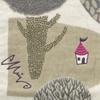 Kusunokibashi Monori Morita MiW Forest House 34 X 35 Cm Washcloth, Gray, A-65603-51-GY,