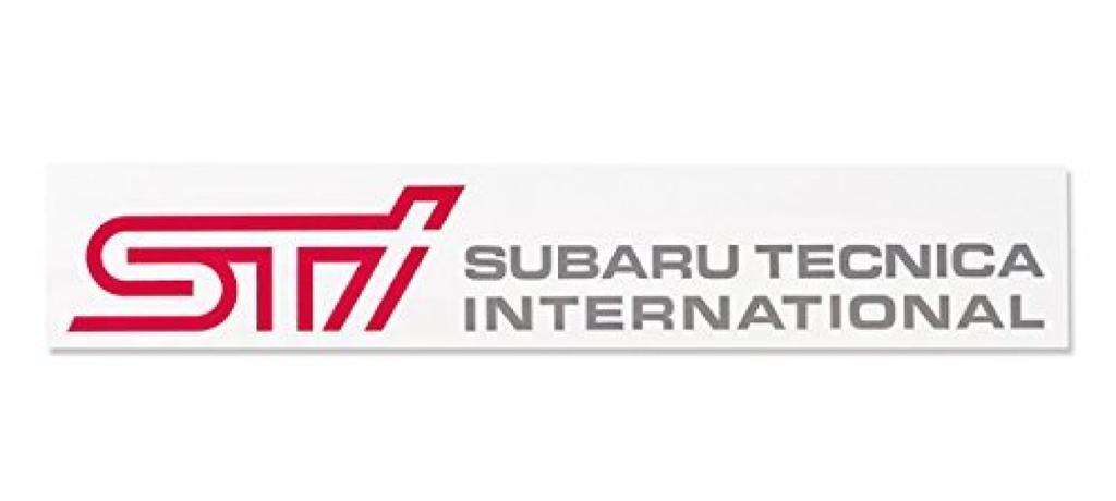 STI C Set of 2 SUBARU/Subaru [Sticker (Cherry Red)] [STSG14100310]