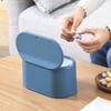 Nordic Eco-Friendly Push-Top Desktop Trash Can with Lid for Living Room
