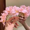 Large Chinese Style Side Clip Fairy Bride Hair Accessories Headdress Flower Hair Stick  Female