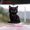 Acrylic Cat Hanging Ornament for Car Interior Halloween Decor