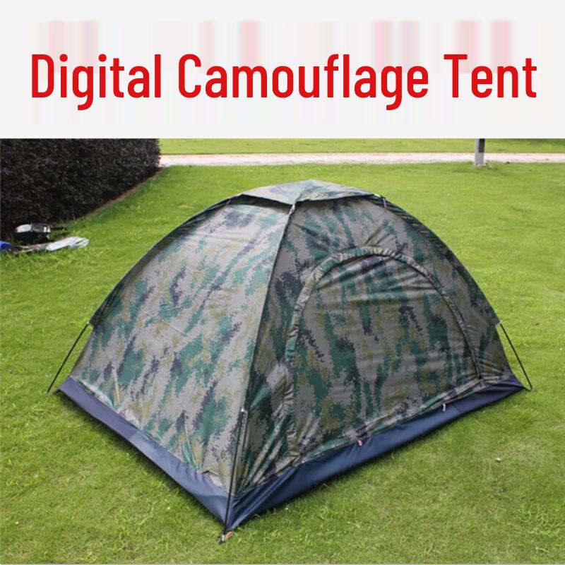 Li Shen Digital Camo 3-4 Person Camping Tent
