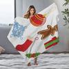 Soft Throw Blanket Cozy Flannel Fleece Warm Decorative Living Room Bedding Gift Christmas Holiday Home Decor Plush Cozy Throw