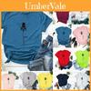 Camisetas de cuello redondo con estampado de abejas para mujer, confeccionadas con suave tejido de algodón para mayor comodidad