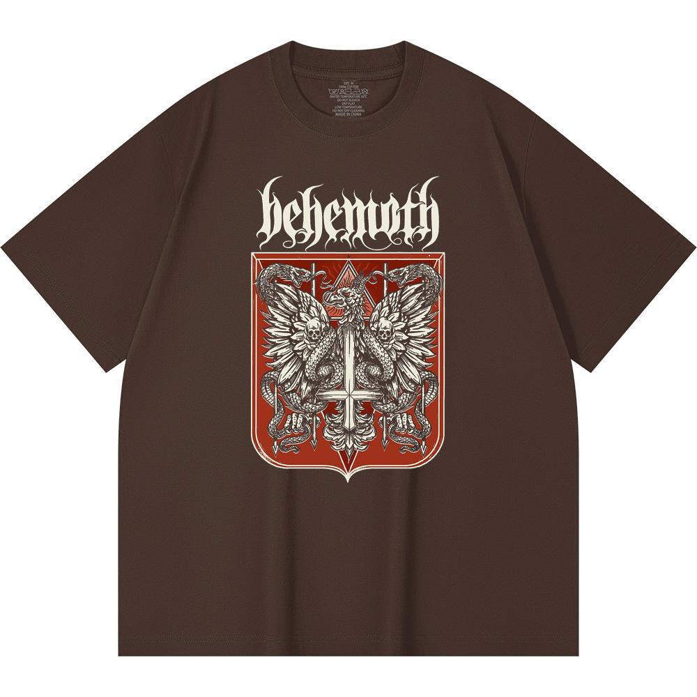 230 g/m² 100% Baumwolle Heavy Metal T-Shirt Rockband Beliebte Musik Druck Unisex Schweres Baumwoll-T-Shirt