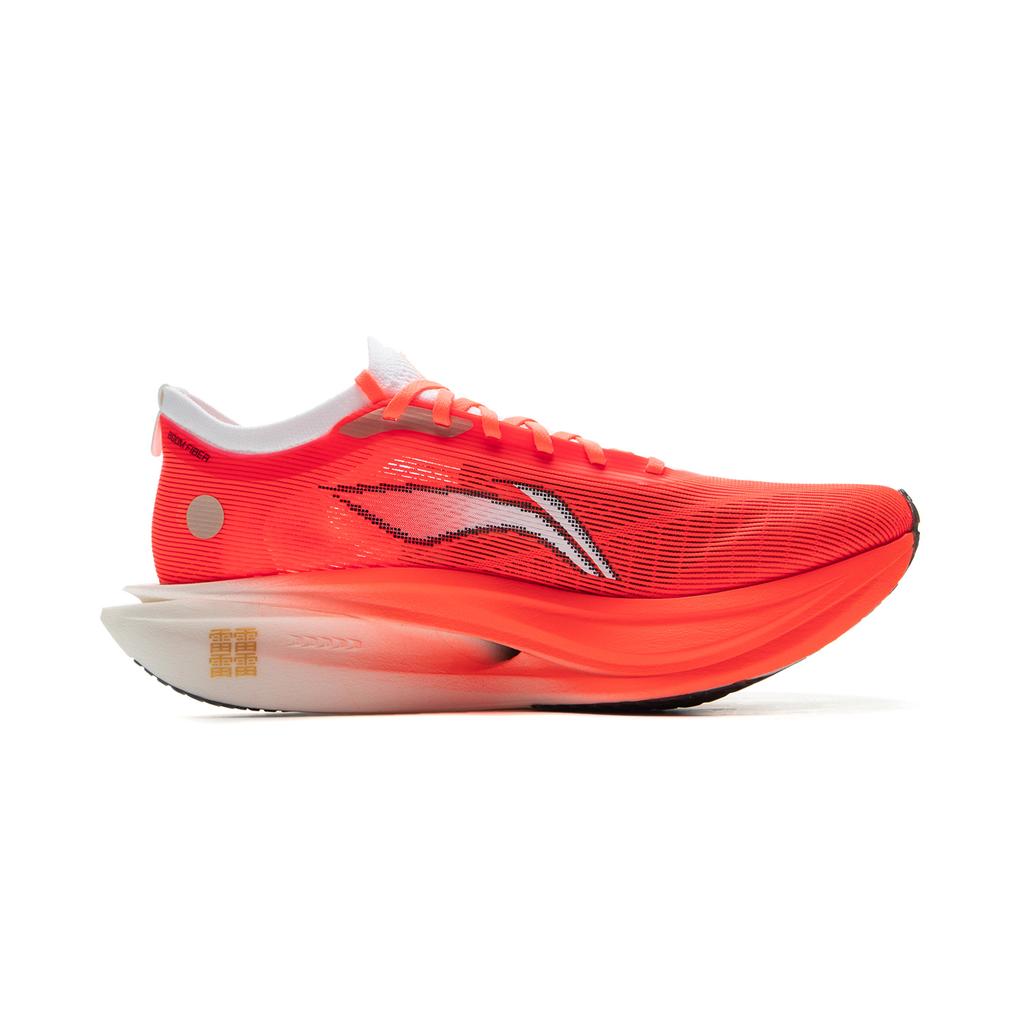 Li Ning Feidian 5 ELITE Cushioning Slip Resistant Rebound Low Top Carbon Plate Marathon Racing Running Shoes Unisex Red ARMV003-7