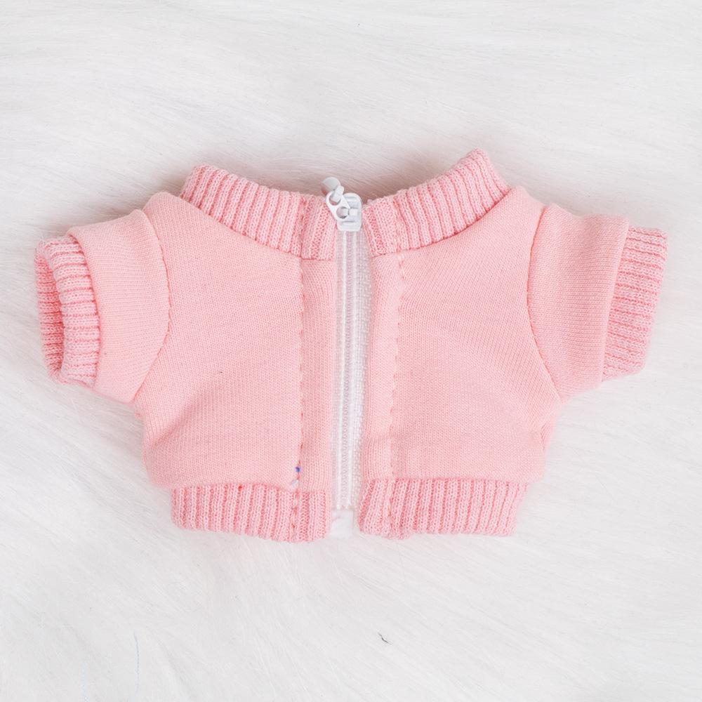 

17см Худи Макарон Лабубу Одежда для куклы (Без шляпы, на молнии) – Настраиваемый узор For 17CM Labubu