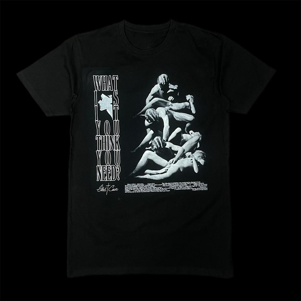 Cain T Shirt Black Cotton Unisex T-Shirt XL