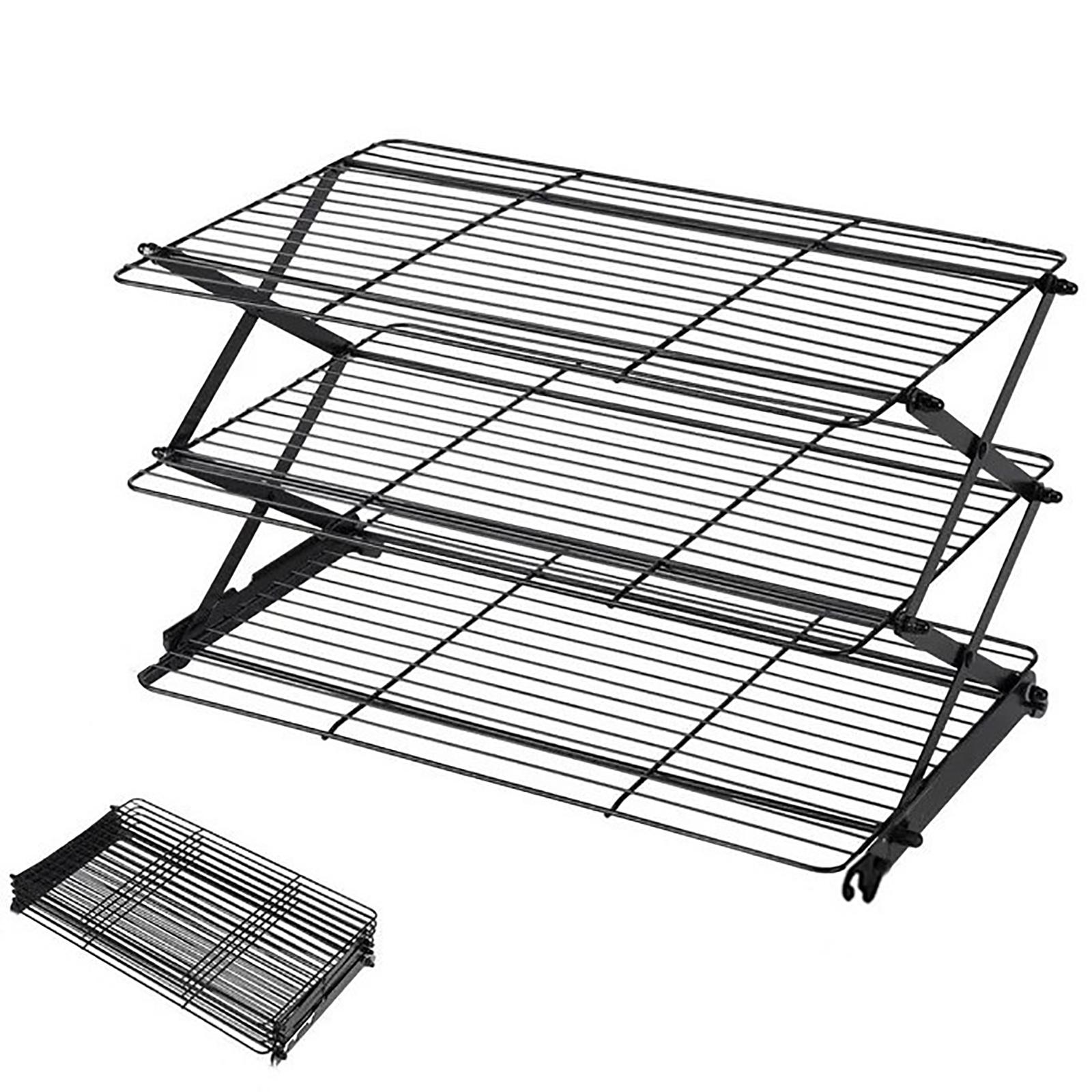 Складная стойка 3/4, Складная стойка для барбекю и выпечки, Многоуровневая для более удобного хранения, Доступна в двух цветах one size