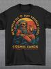 Unisex T-shirt Mentally Ill But Totally Chill T Shirt Skeleton Astronaut Shirt Dark Humor Tee Vintage Graphic Summe
