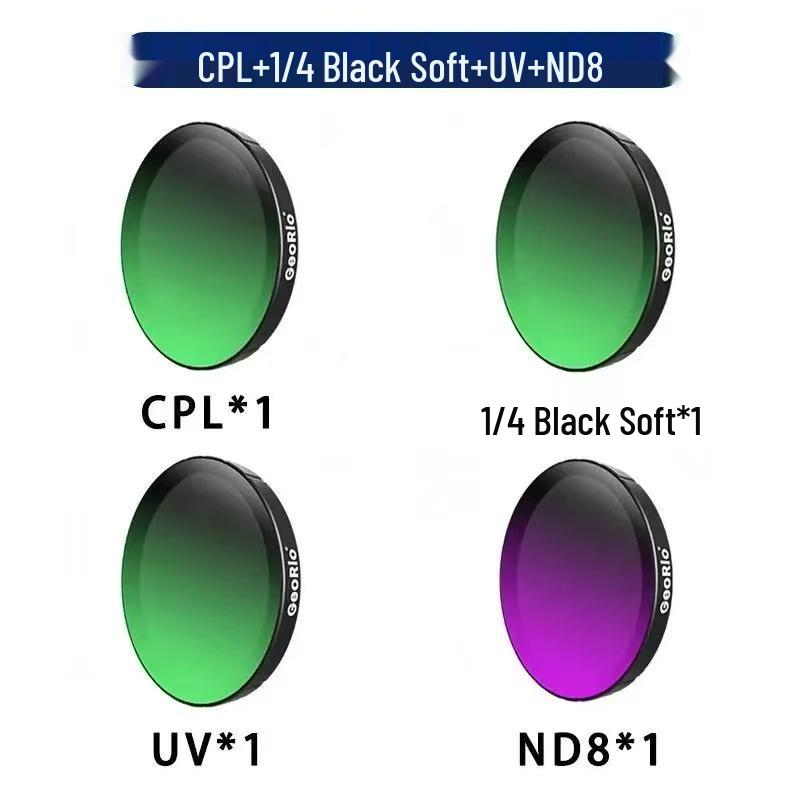 Adjustable ND & CPL Filter for DJI Action 5 Pro/4/3 Cameras