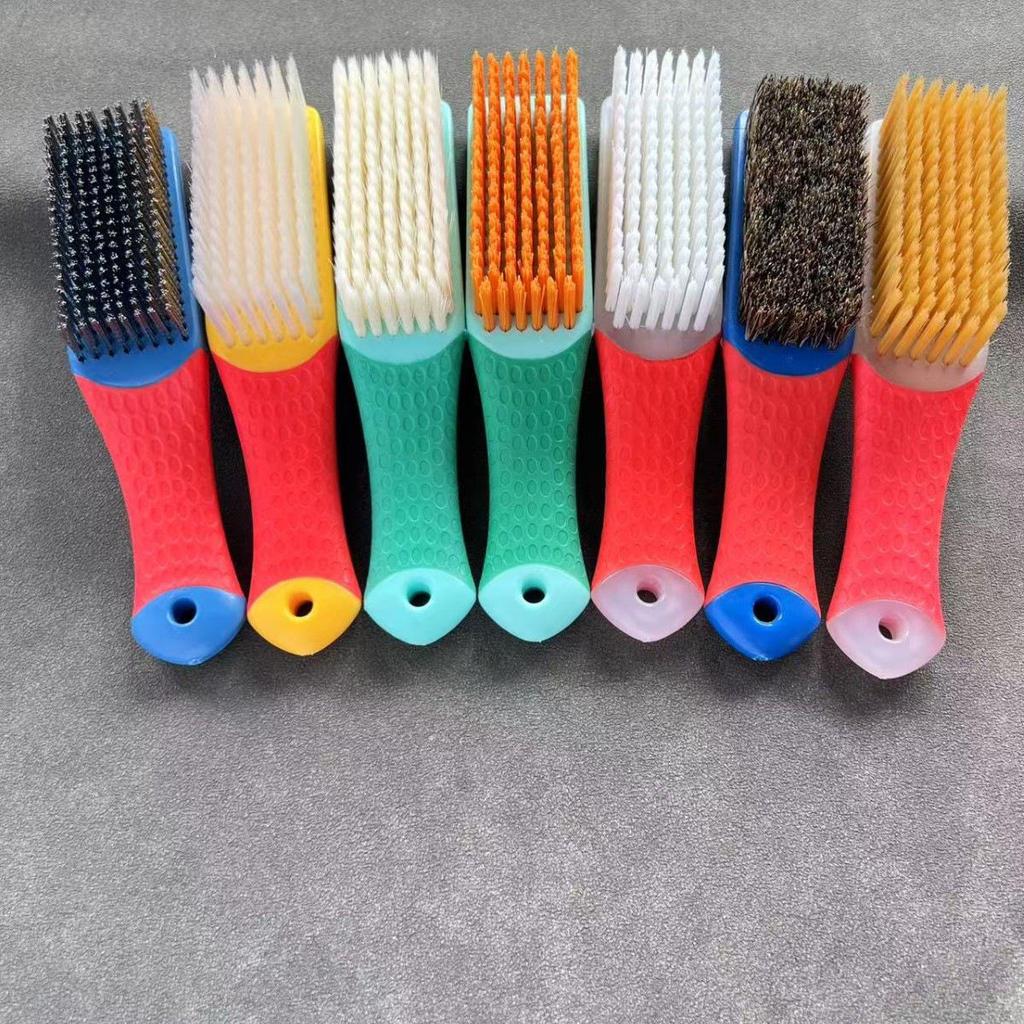 Wenwan Nano & Bristle Brush with Dual-Color Silicone Handle