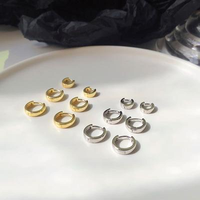 Auricolari da donna Nuovi orecchini alla moda per il temperamento femminile Anelli rotondi