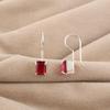 Pink Rubellite Gemstone 925 Sterling Silver Women Earring 1" Handmade Jewelry For Valentine EE-180-6