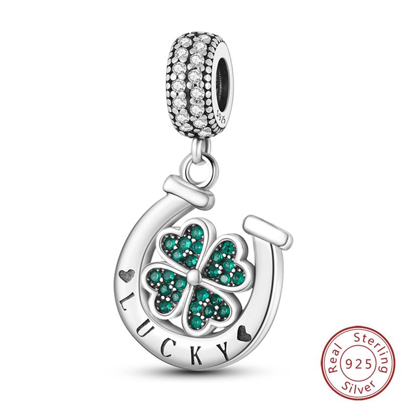 Green Series Copper Lucky Clover Avocado Cactus Spring Charms Beads 3Mm Diy Fine Jewelry Making