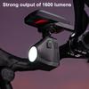 Bicycle Headlight IP66 Waterproof 1600 Lumens Modes Adjustable Type-C Rechargeable Night Riding Road Mountain Bike Front Rear Lamp