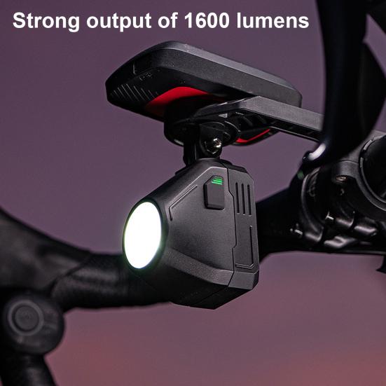 Bicycle Headlight IP66 Waterproof 1600 Lumens Modes Adjustable Type-C Rechargeable Night Riding Road Mountain Bike Front Rear Lamp