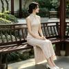 Sleeveless national style new Chinese daily Suzhou long cheongsam improved young 1011 new women's high sense