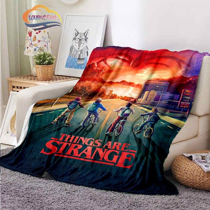 Stranger Things blanket 3D print Halloween Stranger Things blanket newest Popular Horror drama Sofa bed blanket Camping blanket