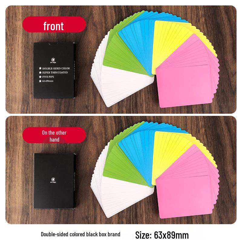 Ultra-Thin Flesh-Colored Playing Cards for Magic Tricks - Long Style, Four-Color Diamond Design