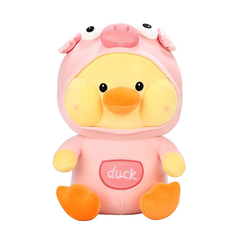 Cartoon Rabbit, Frog, and Duck Plush Toy - Hyaluronic Acid Soft Children's Birthday Gift