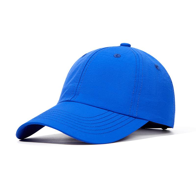 High-grade nylon baseball cap can be printed with embroidered light plate solid color cap hat