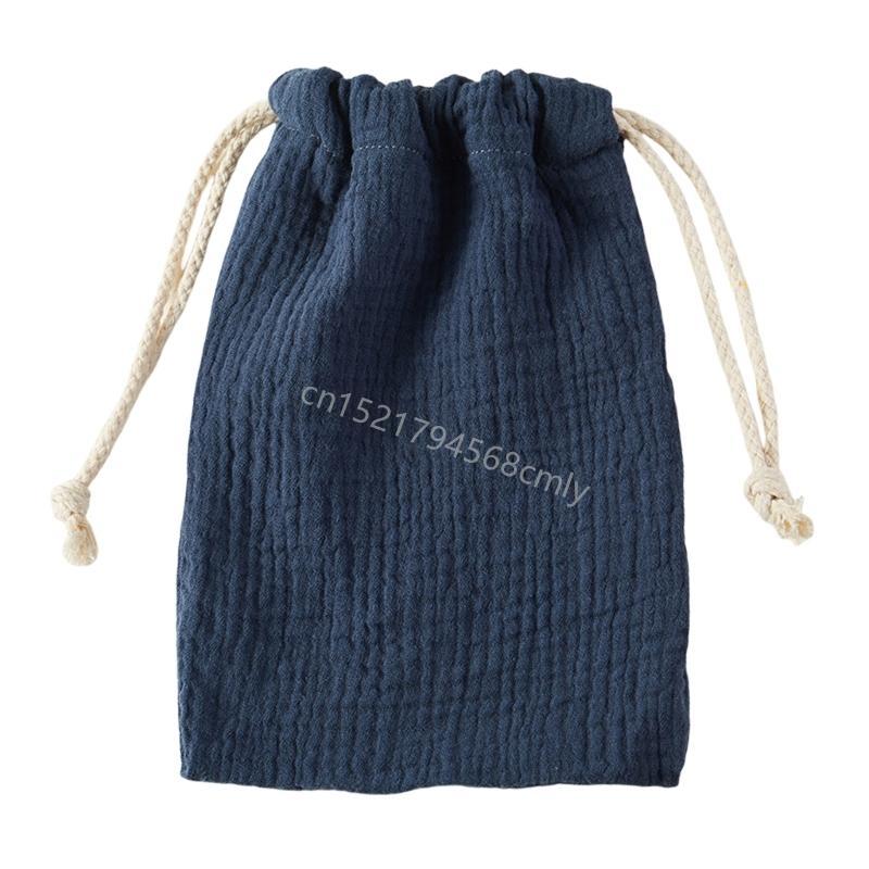 Elegant Organziers Cotton Pouches with Drawstrings Storage Bags Home Accessory for Gifts and Party Supplies Daily Use 6XDE