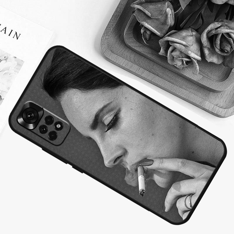 Singer Lana Del Rey Case For Xiaomi Redmi Note 11 10 9 8 12 Pro Plus 12S 11S 10S 9S Cover For Redmi 12C 10C 9C