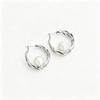 Retro‑Metal‑Twisted‑Strip Pearl Stud Earrings, Personalized Light‑Luxury High‑Texture Versatile Design‑Sense Women Earrings