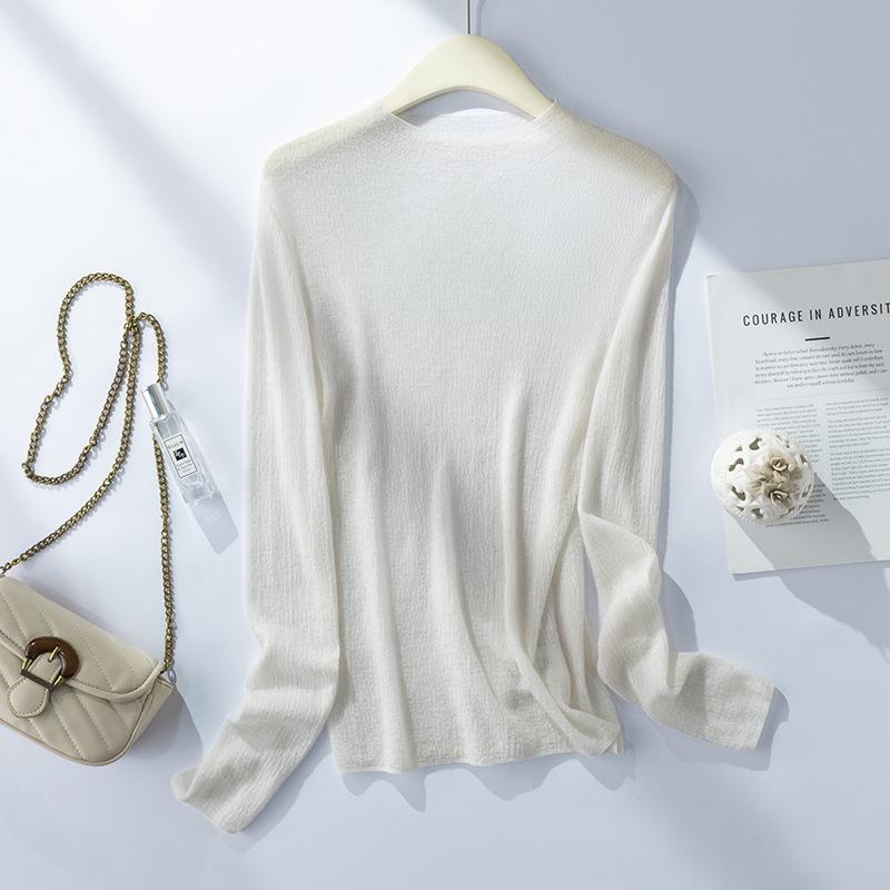 

2025 Jacquard Wool Semi-High Neck Sweater - Autumn/Winter Collection Medium