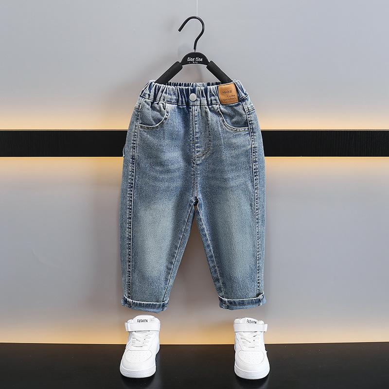 Boys' Autumn 2025 Loose-Fit Jeans - Trendy Style for Kids