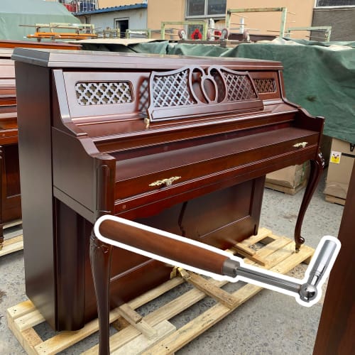 Yibuy 30cm Wooden Piano Tuning Wrench, Durable Piano Tuning Tool