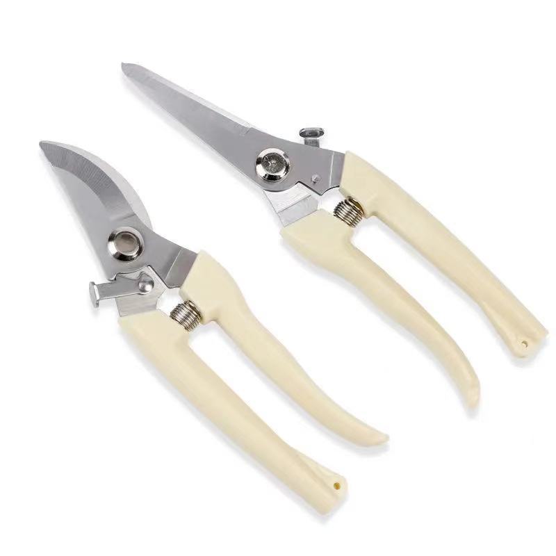 Pruning Shears Stainless Steel Garden Clippers for Bonsai Flower Arrangement Grafting Heavy Duty Hand Pruner with Comfort Grip