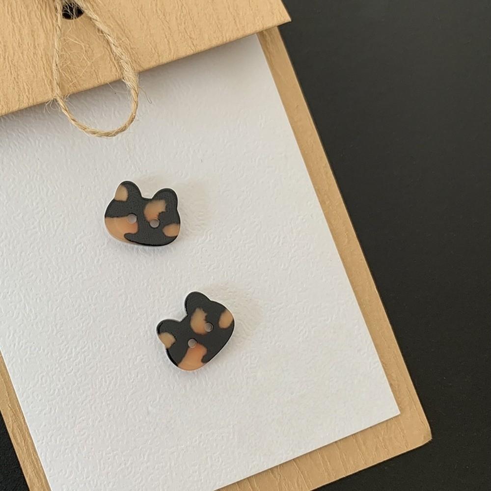 30pcs Cute Calico Cat Buttons Creative Ginger Cat Buttons Grey Cat Kitty Buttons  Clothing Coat