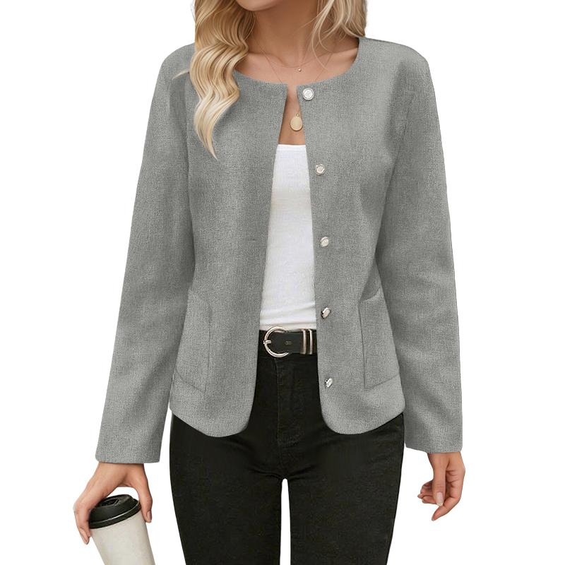 

ZANZEA Women Casual Round Neck Loose Long Sleeve Cardigan Blouse 2XL