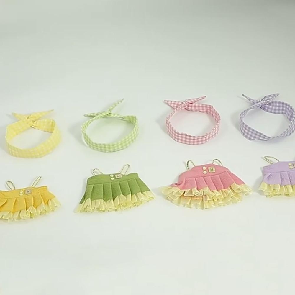 Strap Dress 20cm Cotton Doll Clothes Skirt Plush Doll Clothes Cotton Doll's Dress  Children's Gift