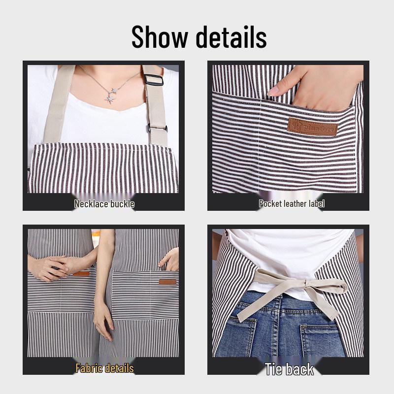 2026 Young Style Waterproof & Oil-Proof Kitchen Apron for Work & Catering